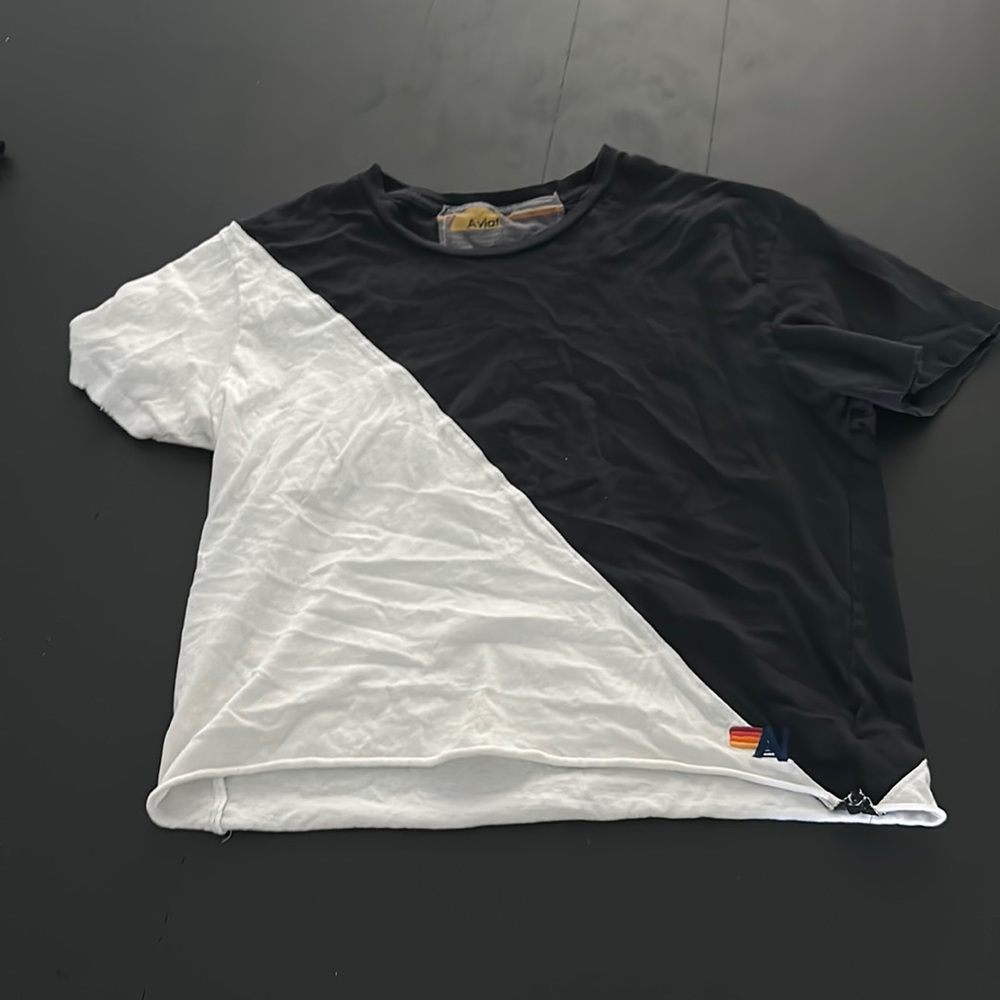 aviator nation  diagonal black and white